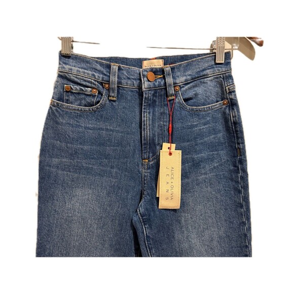 Alice + Olivia New Size 24 High Rise You Look Stunning Best Intentions Jeans New - Picture 12 of 14